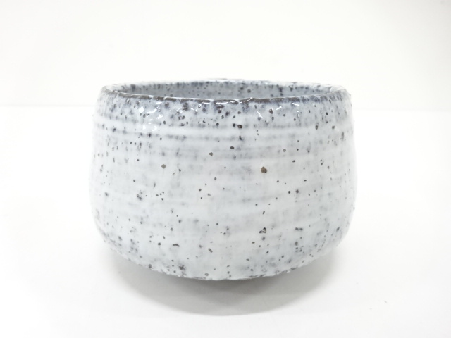 ♦古美術品 作家物 萩焼？茶道具 抹茶盌 アンティーク 骨董品 コレクション 萩焼茶碗（箱付） 茶道 抹茶 おしゃれ 抹茶茶碗 抹茶碗 和食器